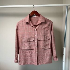 Vintage Mirtillo Wool and Silk Plaid Shirt